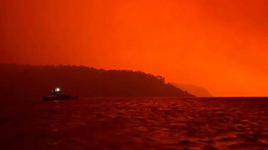 The Age News Photos from Mallacoota during the Gippsland bushfires George Mill.