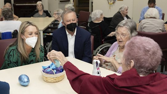 Anthony Albanese backed a “significant” pay rise for aged care workers.