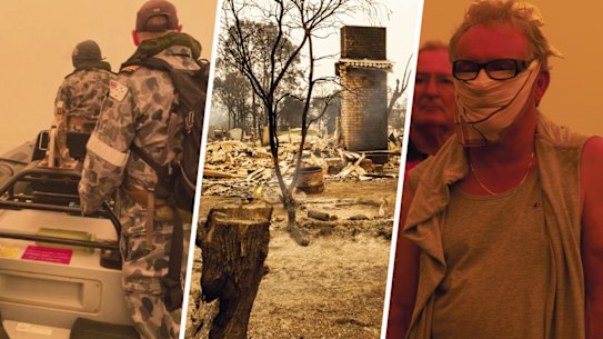 The bushfires in Mallacoota. 