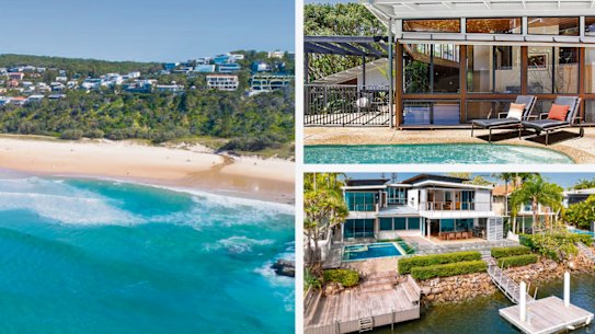 Coastal and country towns saw house prices more than double, or even quadruple over the past five years new data shows.