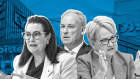 Key players in the Senate inquiry into consultants: Labor senator Deborah O’Neill, Liberal senator and committee chairman Richard Colbeck and Greens senator Barbara Pocock.