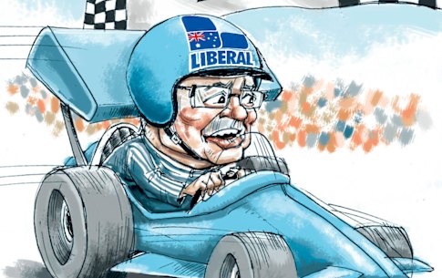 Off and running: Scott Morrison in election mode.