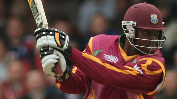 Chris Gayle hit four fours and seven sixes in his innings of 67 at St Lucia in the third T20 international.