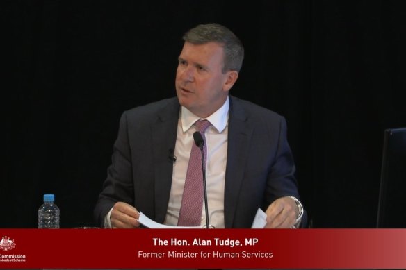 Alan Tudge, former Minister for Human Services, appeared before the Royal Commission this week.