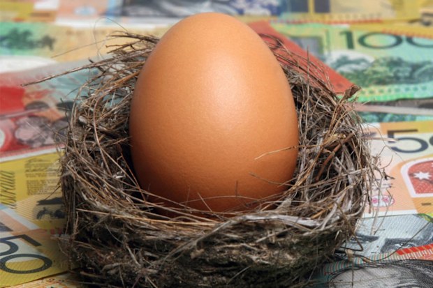 A nest and egg on Australian bank notes