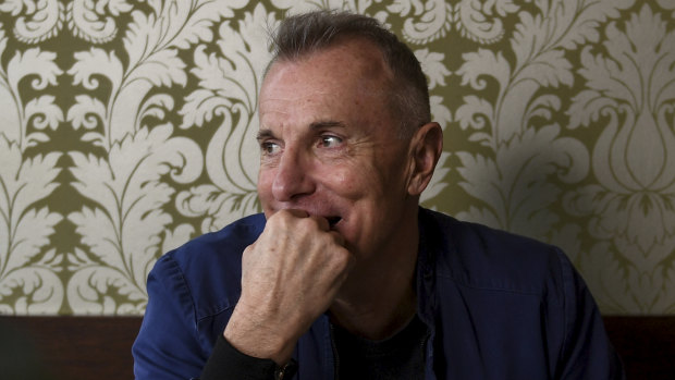 Musician James Reyne at Lord Cardigan restaurant.