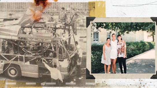 The explosion killed four passengers and injured more than 100 people in the vicinity. 