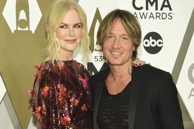 Nicole Kidman and Keith Urban arrive at the 53rd annual CMA Awards at Bridgestone Arena on Wednesday, Nov. 13, 2019, in Nashville, Tenn