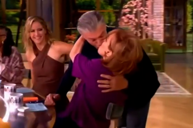 The View Joy Behar Anson Mount Kiss