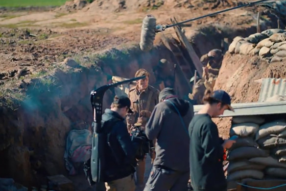 Behind-the-scenes footage of Before Dawn being shot.