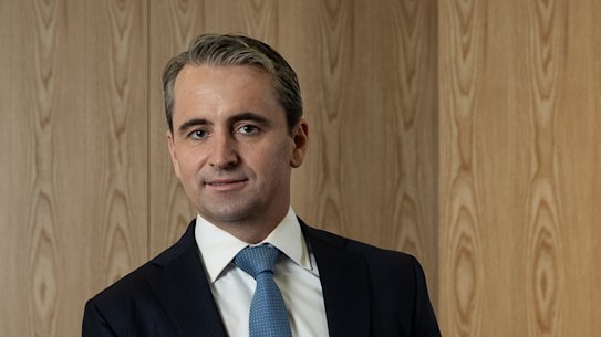 CBA CEO Matt Comyn seems pretty relaxed.