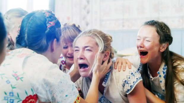 A scene from Midsommar, starring Florence Pugh, about a couple drawn into a cult. The psychological scars of a coercive religion can take years to heal. 