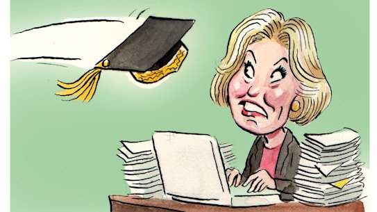 Melbourne University chancellor Jane Hansen’s inauguration has been delayed.  