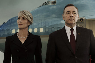 It was good while it lasted: Kevin Spacey and Robin Wright in House of Cards.