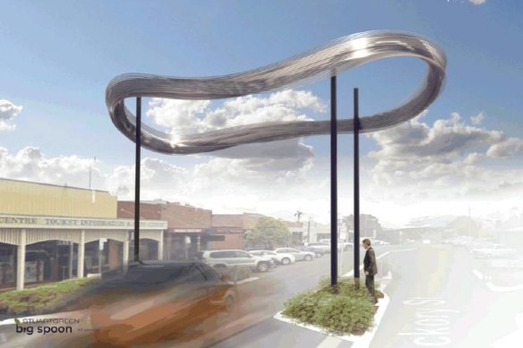 Eye of the beholder: an artist’s impression of the Water Cloud sculpture.