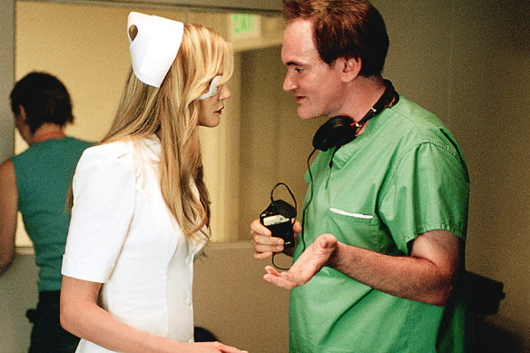 Tarantino directs Daryl Hannah in 2003's Kill Bill Volume 1.