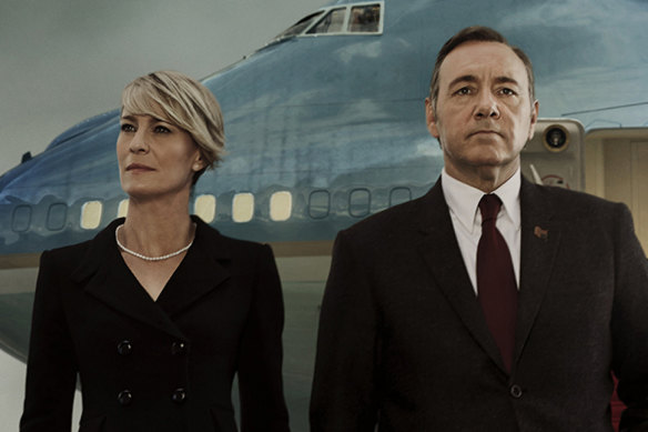 It was good while it lasted: Kevin Spacey and Robin Wright in House of Cards.