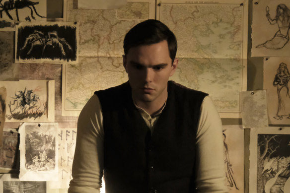 Nicholas Hoult as the young Tolkien.