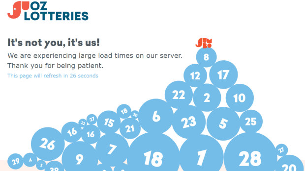 Powerball Oz Lotteries website crashes after record 100m draw