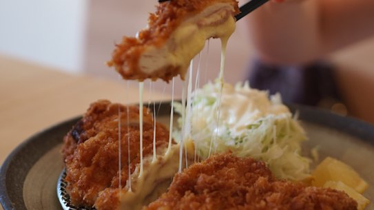 Katsu katsu is an onomatopoeic phrase used to describe the sound of crunchy food. You’ll hear that crunch a lot here.