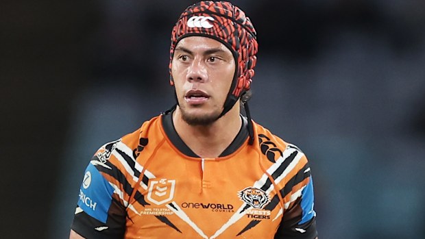 Jarome Luai seen in action against the Bulldogs