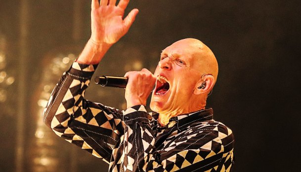 Midnight Oil’s Peter Garrett at the Palais Theatre. 