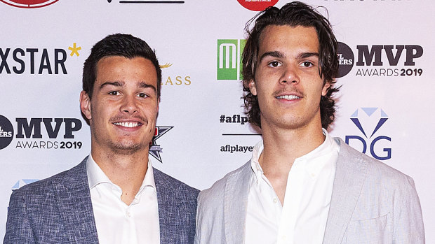 Carlton's Jack (left) and Ben Silvagni.