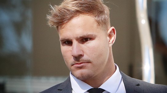 Jack de Belin has dropped his fight against the NRL's 'no-fault' stand-down rule.
