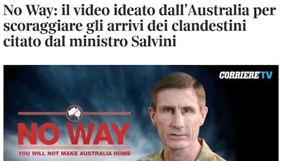 Italy's media have paid new attention to Australia's border control policy after their Deputy Prime Minister vowed to imitate it to stop migrants crossing the Mediterranean.
