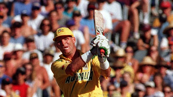 Dean Jones in action for Australia in 1994.