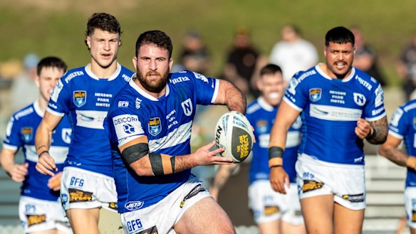 Billy Magoulias playing for the Newtown Jets in NSW Cup this year.