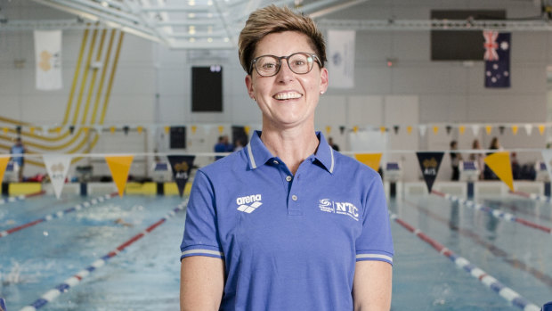 Coach Tracey Menzies will lead the new University of Canberra swim club.