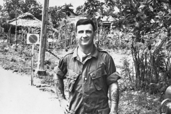 Warrant Officer Kevin “Dasher” Wheatley on patrol in South Vietnam.