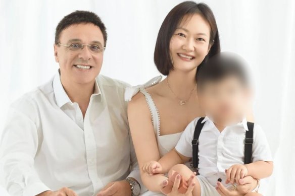 Michel Germani, his wife Coco and their child.