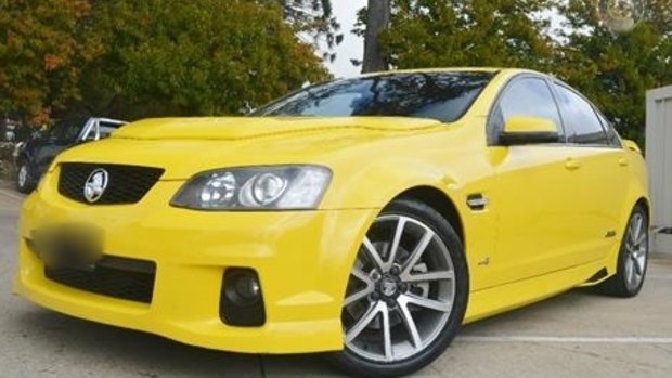 Sam was last seen in this Holden Commodore.