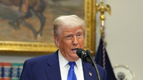 President Donald Trump says China has agreed to fully open its economy.