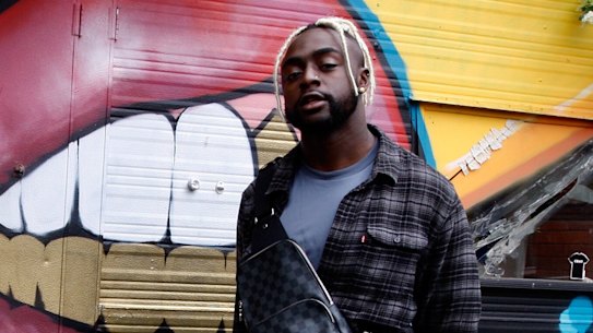 Hip-hop artist Kwame at his Baulkham Hills home.