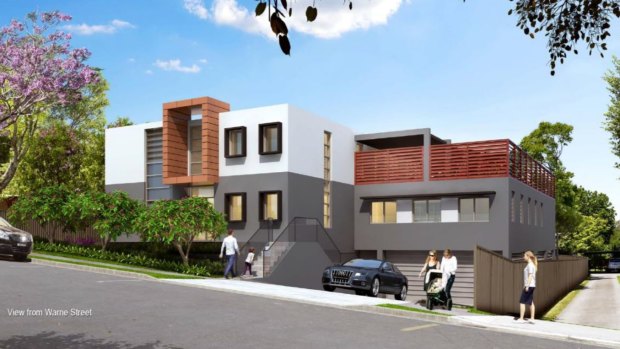 An artist's impression of a childcare centre proposed for a low-density residential area in Pennant Hills. 