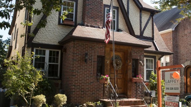 The house in Queens where Donald Trump spent his early childhood. 