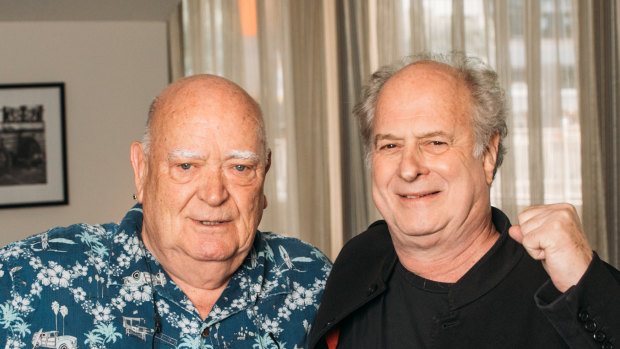 Music industry veterans Michael Chugg and Michael Gudinski.