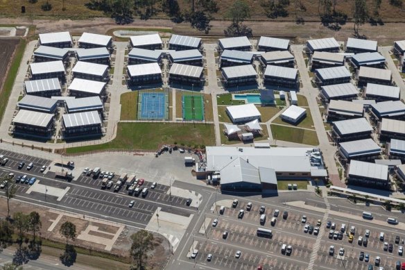 An aerial view of Homeground Villages near Gladstone in central Queensland, a venue under consideration to host all 16 NRL clubs this season.