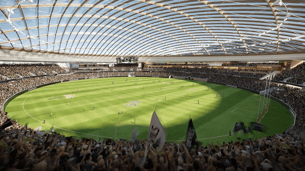 See-through roof and river views: Pictures of Tassie’s new stadium revealed