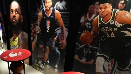 <i>The NBA Exhibition<i/> features a vast collection of authenticated and autographed memorabilia as well as interactive games and skill-testers.