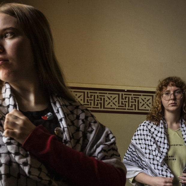 Lucy and Ella wore keffiyehs to a shift at Black Star Pastry. The next day, they were sacked.