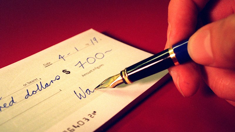 The cheque is a dramatic (and dying) way to spend a dollar. We must keep it alive.