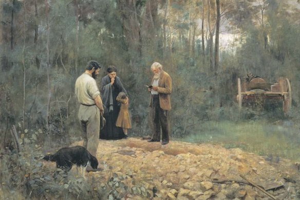 Frederick McCubbin, A bush burial  1890
