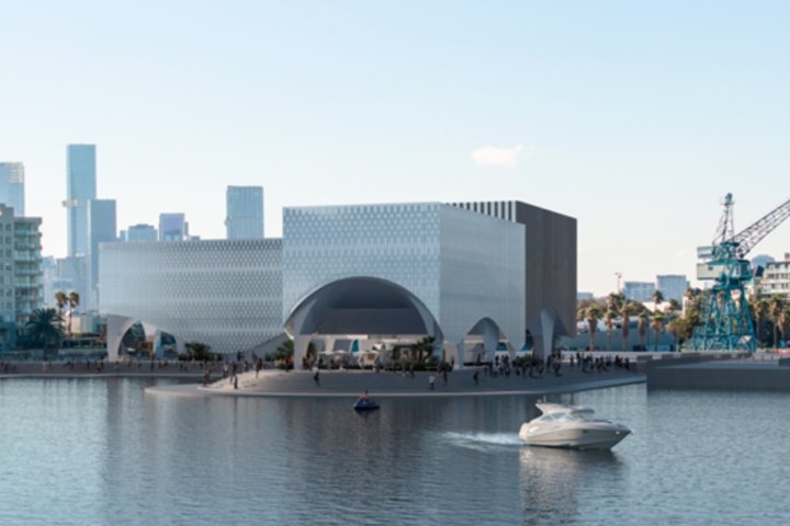 An artist’s impression of DCF’s proposed development at Station Pier.