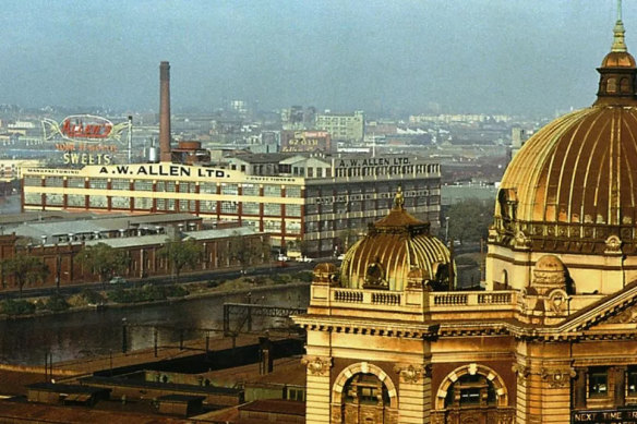 The Allen’s Sweets Factory before it was demolished.