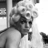 Hugo Weaving on the Palace Hotel balcony in 1993.