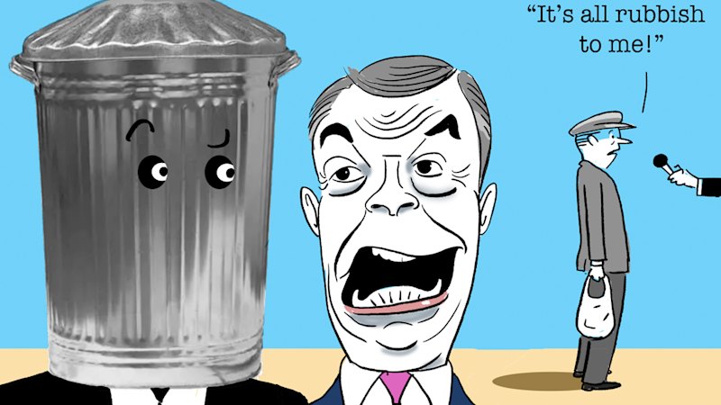 Farage faces “Binface” satirical candidate in UK election